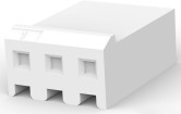 Socket housing, 3 pole, pitch 3.96 mm, straight, natural, 640250-3