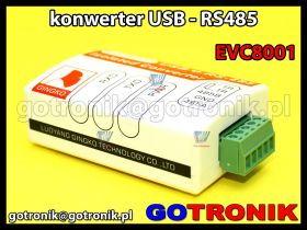 EVC8001 - konwerter USB - RS485 z izolacją