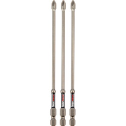 Bit, PZ2, Pozidriv, L 150 mm, T4470 PZ2L15D3, package with 3 pieces