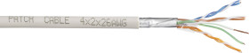 TRU COMPONENTS Przewód sieciowy CAT 6 F/UTP 4 x 2 x 0.27 mm² biały 50 m