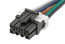 Kabel przewód-płytka, Mini-Fit TPA2, 600 V AC/DC, 9 A, raster: 4.2mm, 300mm, Okrągły, Cyna