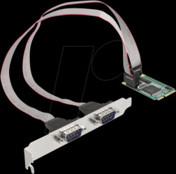 95273 2 port RS232, serial, Mini PCIe card