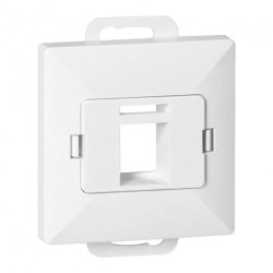 Płytka czołowa + 1xRJ45 Pearl, PC+ARJ45/P1, biały,OR-OE-7717/W