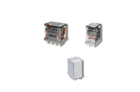 Przekaźnik mocy 230V ac DPDT Finder 1.5W Montaż wtykowy Wciskane