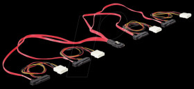 83059 miniSAS SFF-8087&gt;4x SAS SFF-8482 + Power 0,5 m