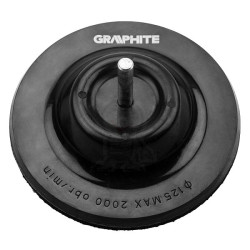 Tarcza elastyczna rzep/uchyl.125mm fi 6 GrapH.2766