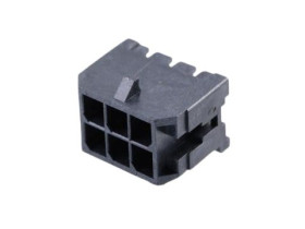 Wtyk PCB 6-pinowe raster: 3.0mm 2-rzędowe Molex Przewlekany 5.0A 250.0 V.