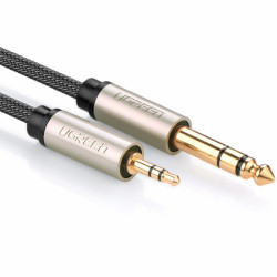 Kabel Jack 3,5/6,3 Wtyk-Wtyk 2m UGREEN AV127, Szary