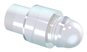 1265.1001 Rura oświetleniowa LED, Sztywny Panel tylny, Prosty, dł. 7.9 mm, 1-drożny, Mentor GmbH Przezroczysty Żółty
