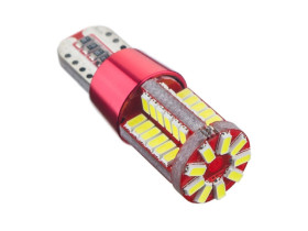 Żarówka LED W5W T10 10mm zimny biały 12V 57led 4W