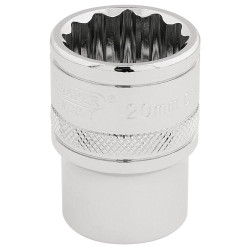 Draper Expert 33289 1/2&quot; Sq. Dr. Hi-Torq&#xAE; 12 Point Socket (20mm)