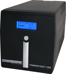UPS, 1200VA, 1200VA, Uwe 110/120 V ac, 220 → 240 V ac, Power Sonic, PowerSteady 1200