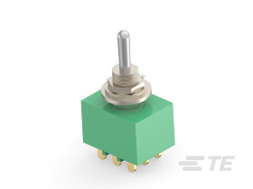 Przełącznik (Wł.)-wył.-(wł.) Trójbiegunowy podwójny TE Connectivity Montaż panelowy