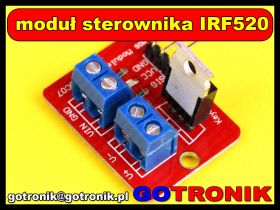 Moduł drivera sterownika z tranzystorem mocy MOS IRF520
