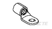 Zacisk oczkowy Ø 3/8 nieizolowany średnica wew 8.03mm TE Connectivity