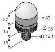 Lampa okrągła Turck K30L2RGB7Q