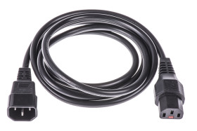 Przewód zasilania złącze A: IEC C13 złącze B: IEC C14 10 A 250 V AC