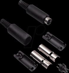 0204004 Mini-DIN plug, 6-pin