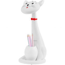 Lampa biurkowa LED dla dzieci kot regulacja intensywności i barwy światła