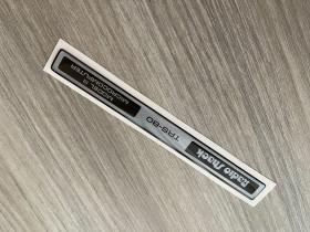 Radio Shack TRS-80 Model III silver sticker badge domed