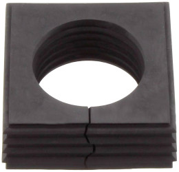 CONTA-CLIP 28549.4 Element uszczelniający KDS-DEG 28-29 BK, (D x S x W) 42.8 x 42.8 x 17.7 mm, termoplastyczny elastomer