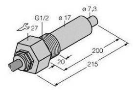 Turck Czujnik zanurzeniowy FCS-G1/2A4-NA/L200 6870328 1 szt.