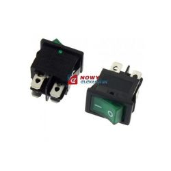RL3421NG2GR/BKP8 włącznik ziel. OFF-ON bistab.podśw.230V 13x19.3mm