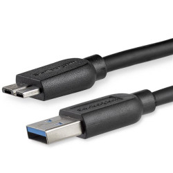 Kabel USB Złącze A USB A Złącze B Micro USB typu B dł. 2m Kabel USB-A do USB Micro-B USB 3.0 kolor: Czarny