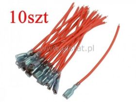 Konektor GN ( nasuwka) + kabel 6.3mm ( opak 2szt