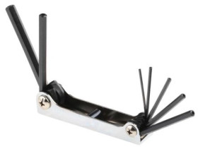 Zestaw kluczy imbusowych, 2,5 3 4 5 6 8 10 mm, 7 szt. 2.5mm, materiał: Stal chromowo-wanadowa, RS PRO