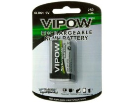 Akumulator 9V (8,4V) 250mAh; VIPOW
