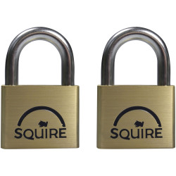 Squire LN4T Lion Brass Padlocks 5-Pin 40mm Twin Pack (2 x LN4KA)