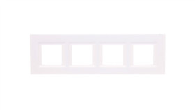Axolute Ramka Poczwórna Pozioma /2Moduły/ Biała Ha4802m4hhd