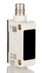 Czujniki fotoelektryczne Rozproszone odbicie w obudowie prostokątnej RS PRO NPN NONC zakres 0,1 m Podczerwona dioda LED