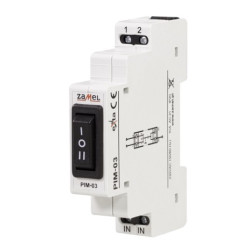 PIM-03 Przełącznik I-0-II TH35 10A 230V ZAMEL