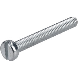 R-TECH 337010 Slotted Pan Head Machine Screws BZP M2.5 20mm - Pack Of 100