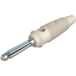 Złącze bananowe Męski Śruba Biały 16A Hirschmann Test & Measurement rozmiar 4 mm