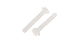 Śruby maszynowe M2 łeb z łbem stożkowym Nylon długość 16.0mm skok 0.40mm