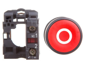 Przycisk sterowniczy 22mm czerwony 1R z samopowrotem XB5AA4322