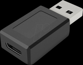 253836 USB 3.1 adapter, C port to A connector, black