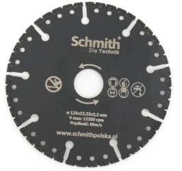 Tarcza diamentowa do cięcia uniwersalna 125mm Schmith