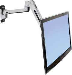 Ergotron LX Sit-Stand Wall Mount LCD Arm 1 x Uchwyt ścienny do monitora 25,4 cm (10") - 106,7 cm (42") aluminiowy (poler