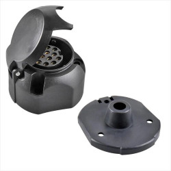 Gniazdo przyczepy samoch. 13 pin typ JAEGER + Uszczelka gumowa