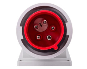 Wtyczka tablicowa (zwrotnica faz) 16A 5P 400V czerwona IP67 TWIST 778152-6