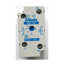Eltako S91-100-8VAC Impulse Changeover Switch 8V 26x32x50mm 100% Duty