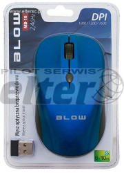 Mysz optyczna bezprzew. BLOW MB-10 niebieska