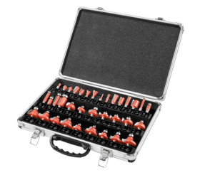 Frezy widiowe trzpień 8mm zestaw 35szt. 56H240