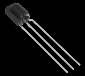 Odbiorniki podczerwieni IR 38kHz TSMP58000 firmy Vishay.