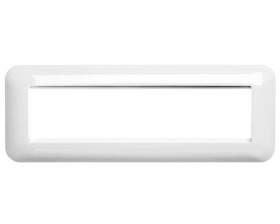 KOS45 Ramka poczwórna + uchwyt do modułów 45x45 biała 3504104