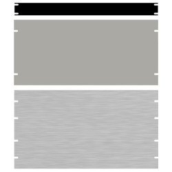 Hammond PBPA19026UNF 15U 19&quot; Rack Aluminium Blank Panel Unfinished 483 x 3 x 667